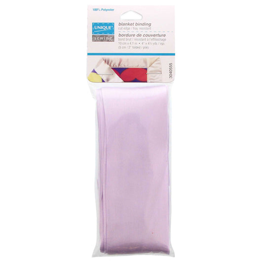 UNIQUE SEWING Blanket Binding — Lavender, 10 cm × 4.1 m (Satin Polyester)