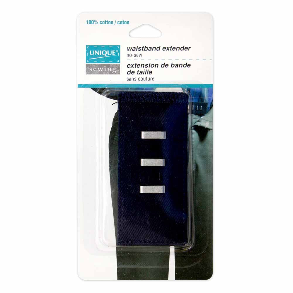 UNIQUE SEWING Waistband Extender with Hook — Navy