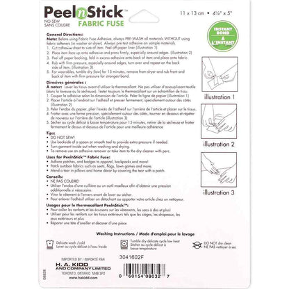 HEATNBOND Fabric Fuse PeelnStick Sheets 10.8 x 12.7 cm 4 Pack
