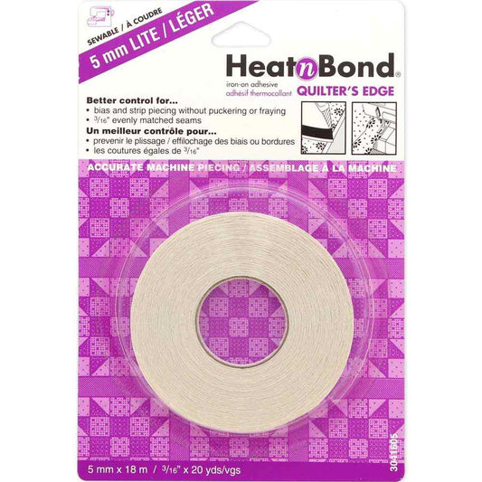 HEATNBOND Quilter’s Edge Lite Adhesive Tape 5 mm x 20 yd