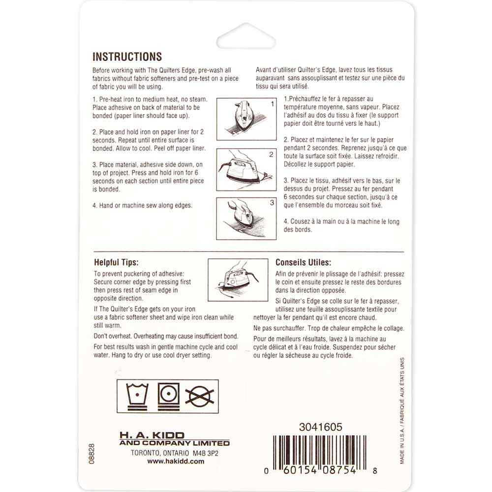 HEATNBOND Quilter’s Edge Lite Adhesive Tape 5 mm x 20 yd