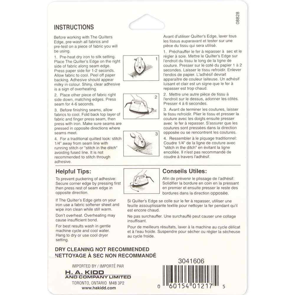 HEATNBOND Quilter’s Edge Adhesive Tape 6 mm x 15 yd