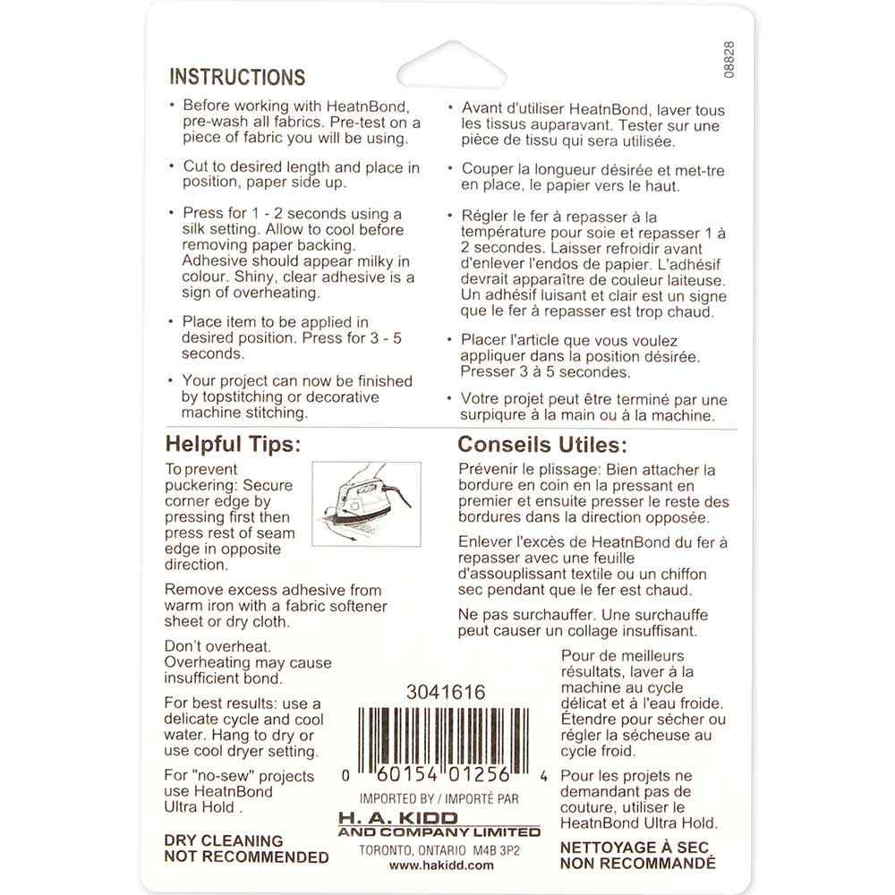 HEATNBOND Lite Sewable Iron-On Adhesive Tape 16 mm × 13.7 m