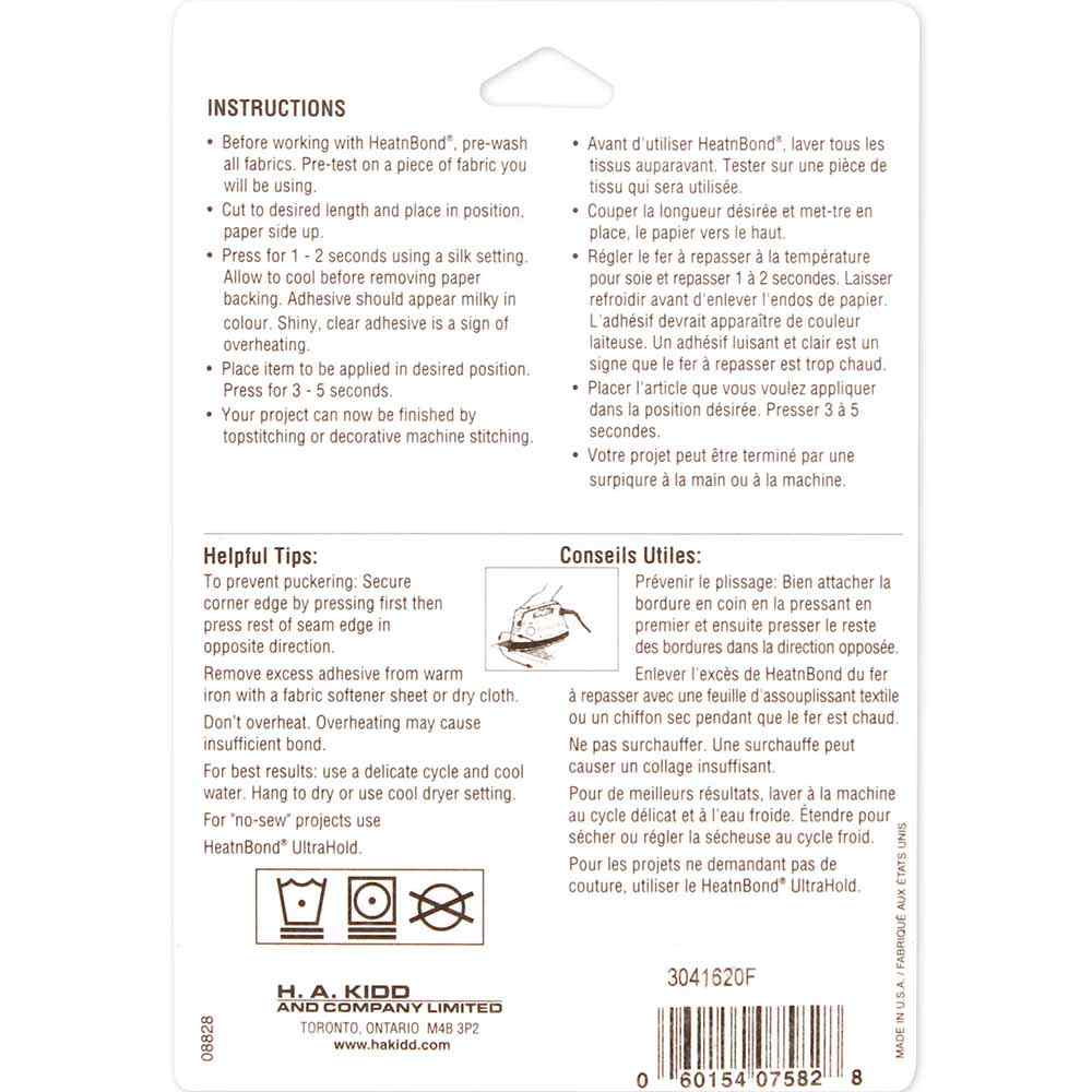HEATNBOND Lite Sewable Iron-On Adhesive Tape 22 mm × 13.7 m