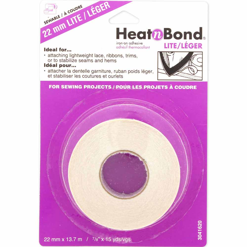 HEATNBOND Lite Sewable Iron-On Adhesive Tape 22 mm × 13.7 m