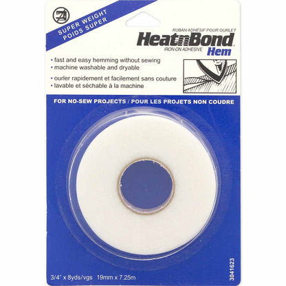 HEATNBOND Hem Super Weight Iron-On Tape 19 mm × 7.3 m