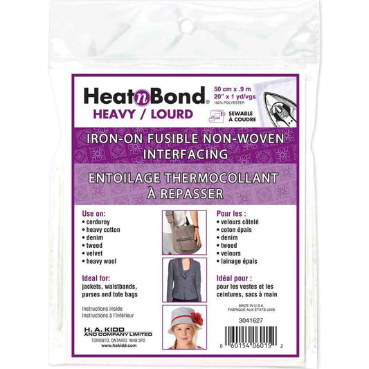 HEATNBOND Craft Extra Firm Fusible Interfacing 20 in × 1 yd