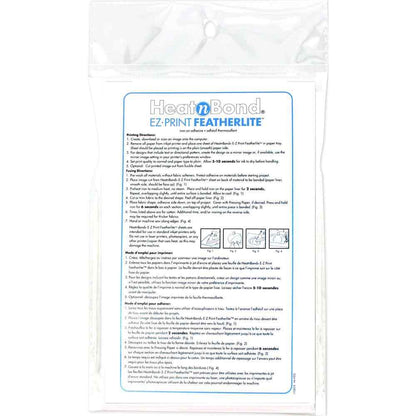 HEATNBOND EZ-Print FeatherLite Sheets 8.5 × 11 in 10-Pack