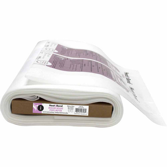 HEATNBOND Tricot Medium Weight Fusible Interfacing White 20" × 25 yd