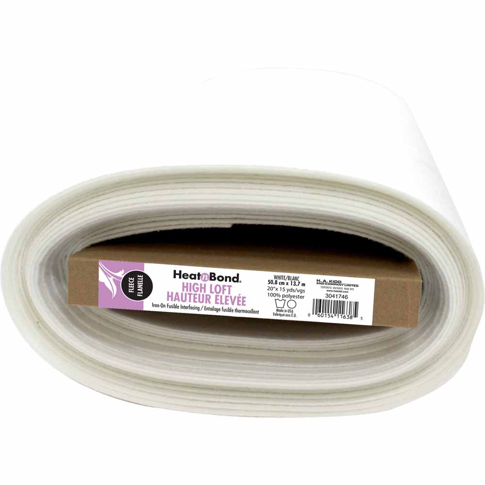 HEATNBOND Fusible High Loft Fleece Interfacing 20" × 15 yd