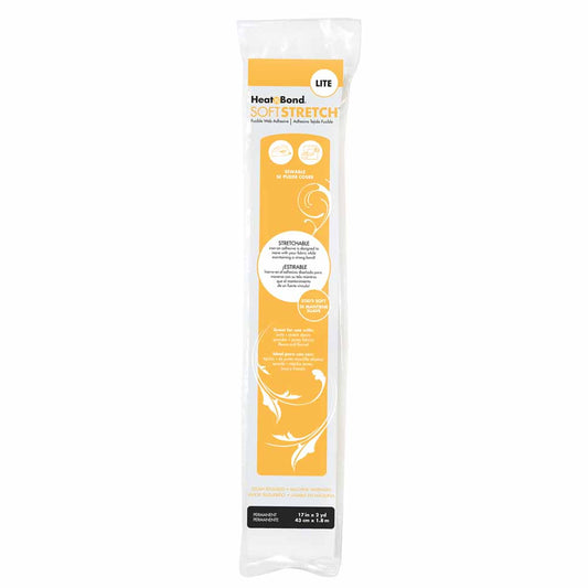 HEATNBOND Soft Stretch Lite Sewable Iron-On Adhesive Roll 17 in × 2 yd