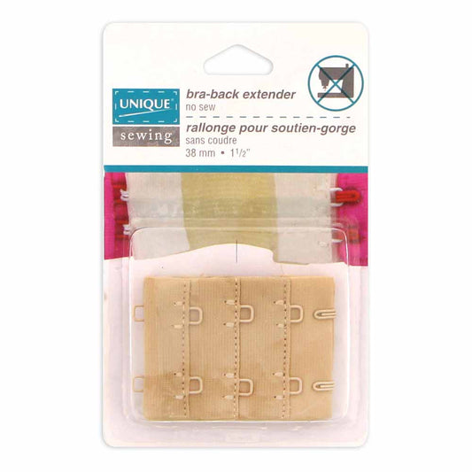 UNIQUE SEWING Bra-Back Extender – Beige – 38 mm (1½″)
