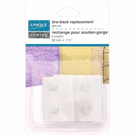 UNIQUE SEWING Bra-Back – White – 38 mm (1½″)