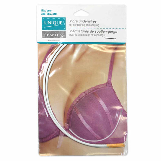 UNIQUE SEWING Bra Underwires — Sizes 38B/36B/34D, 2 Pack