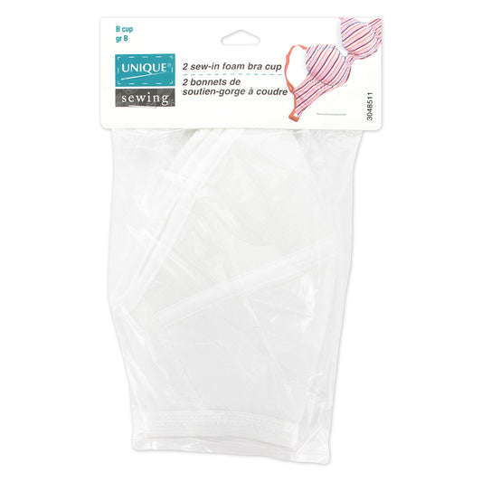 UNIQUE Foam Bra Cups – Size B – 2 Pack