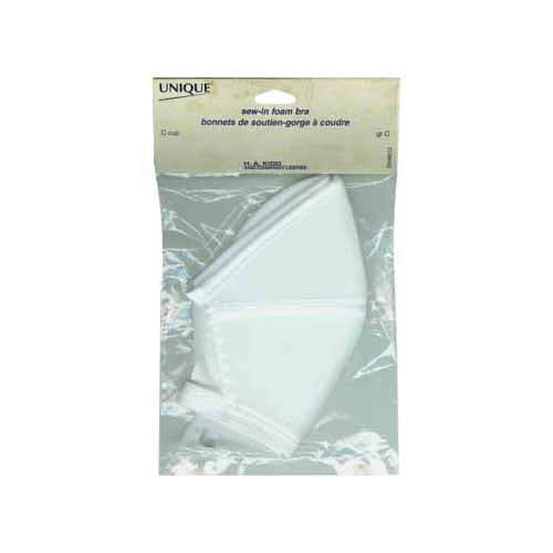 UNIQUE Foam Bra Cups – Size C – 2 Pack