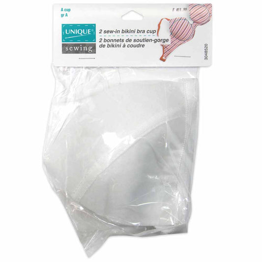 UNIQUE Bikini Bra Cups – Size A – 2 Pack