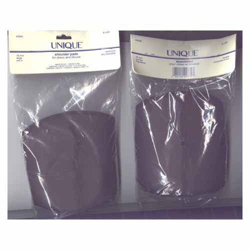 UNIQUE Set-In Shoulder Pads Large 19 mm Black