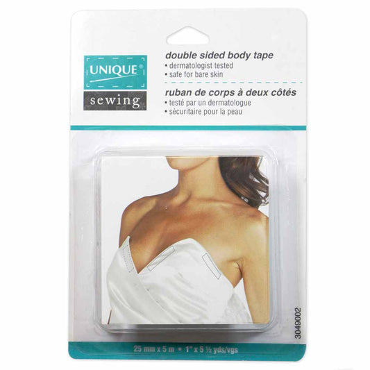 UNIQUE Double‑Sided Body Tape – 25mm x 5m (1 in x 5½ yd)