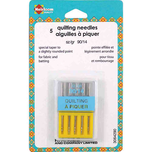 HEIRLOOM Machine Quilting Needles — Size 90/14