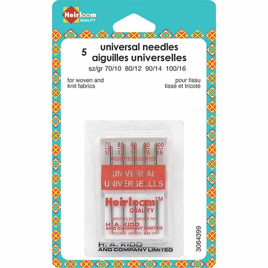 HEIRLOOM Machine Universal Needles – Assorted Sizes