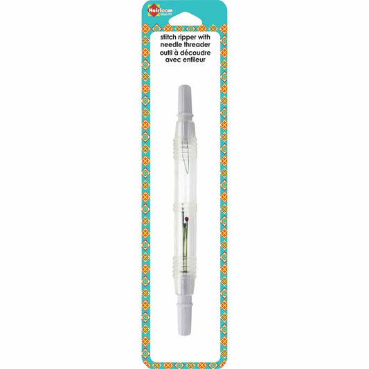 HEIRLOOM Seam Ripper with Ultra‑Fine Threader