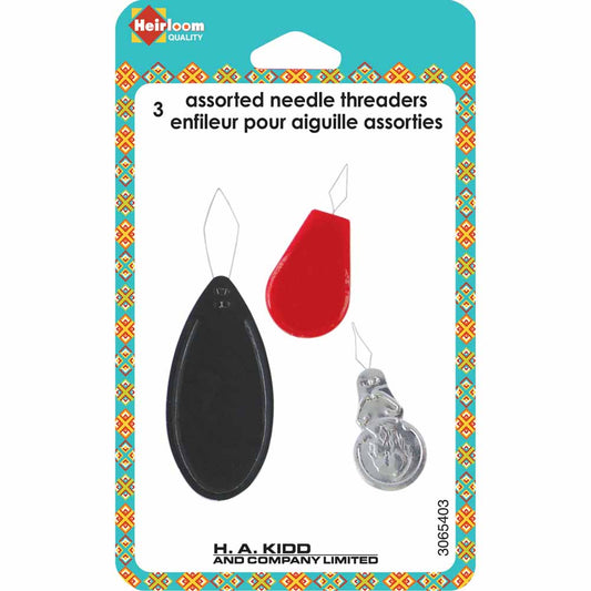 HEIRLOOM Needle Threaders – 3 Assorted