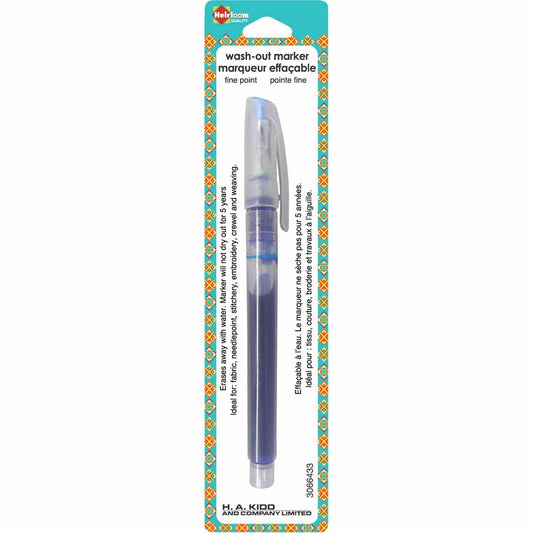 HEIRLOOM Wash‑Out Fabric Marker — Blue