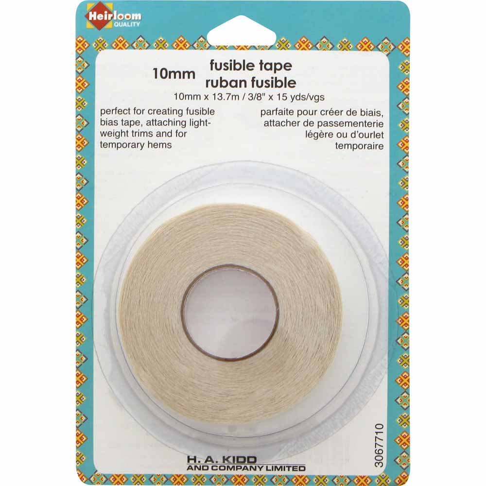 HEIRLOOM Fusible Tape – 10 mm x 13.7 m, White
