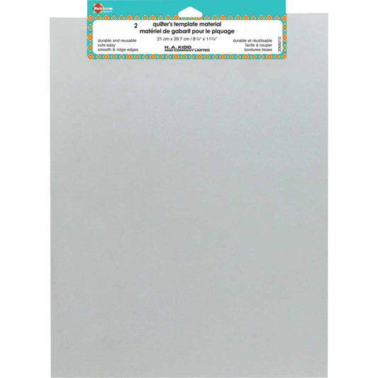 HEIRLOOM Quilt Template Sheets – Non‑Gridded (2pk, 280 × 215 mm)