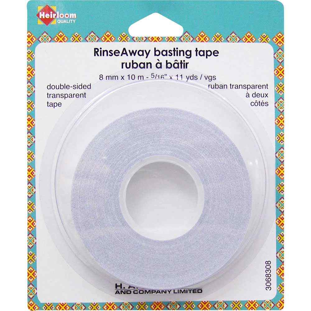 HEIRLOOM Rinse‑Away Basting Tape — 8 mm x 10 m (1/4 in x 11 yds)