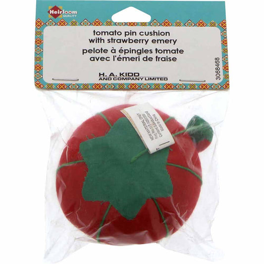 HEIRLOOM Tomato Pin Cushion with Emery Strawberry