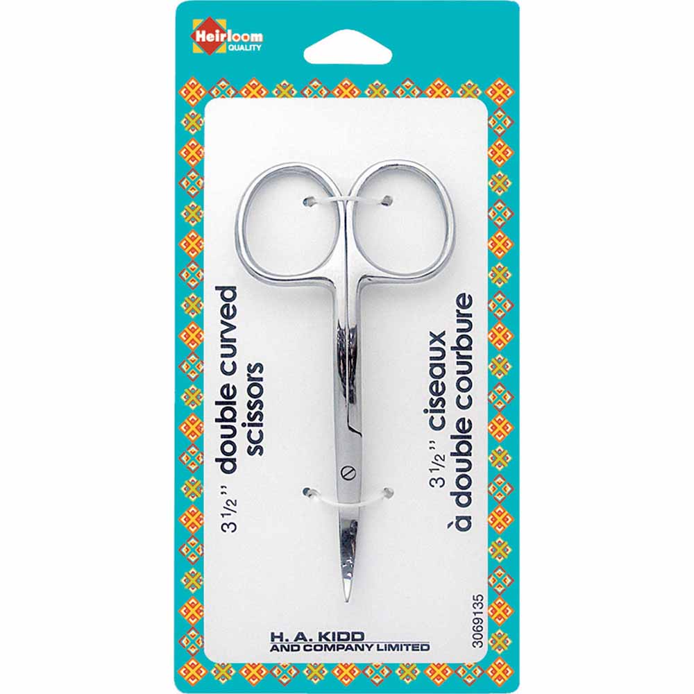 HEIRLOOM Double‑Curved Embroidery Scissors – 3½" (8.9 cm)