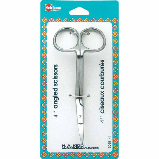 HEIRLOOM Angled Embroidery Scissors – Pointed Tip, 4" (10.2 cm)