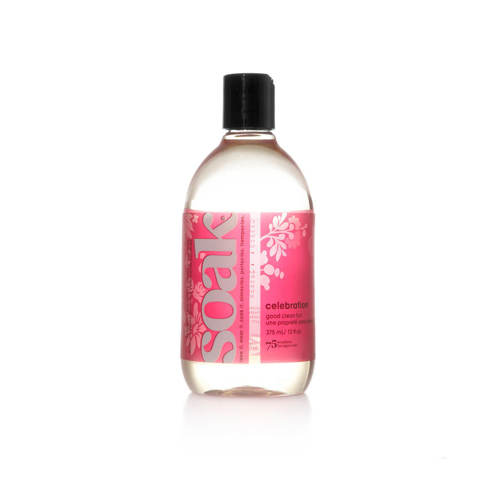 SOAK Laundry Soap Gentle No-Rinse 375 mL Celebration Bottle