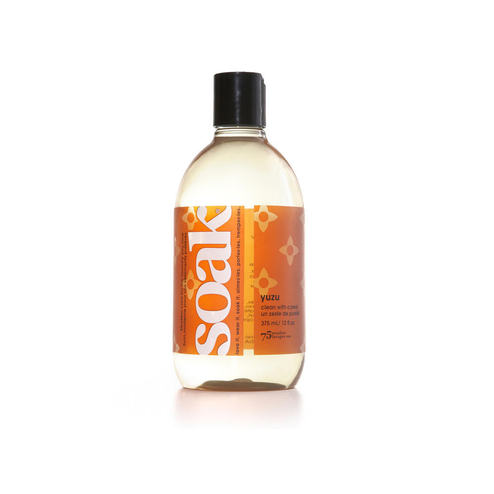 SOAK Laundry Soap Gentle No-Rinse 375 mL Yuzu Bottle