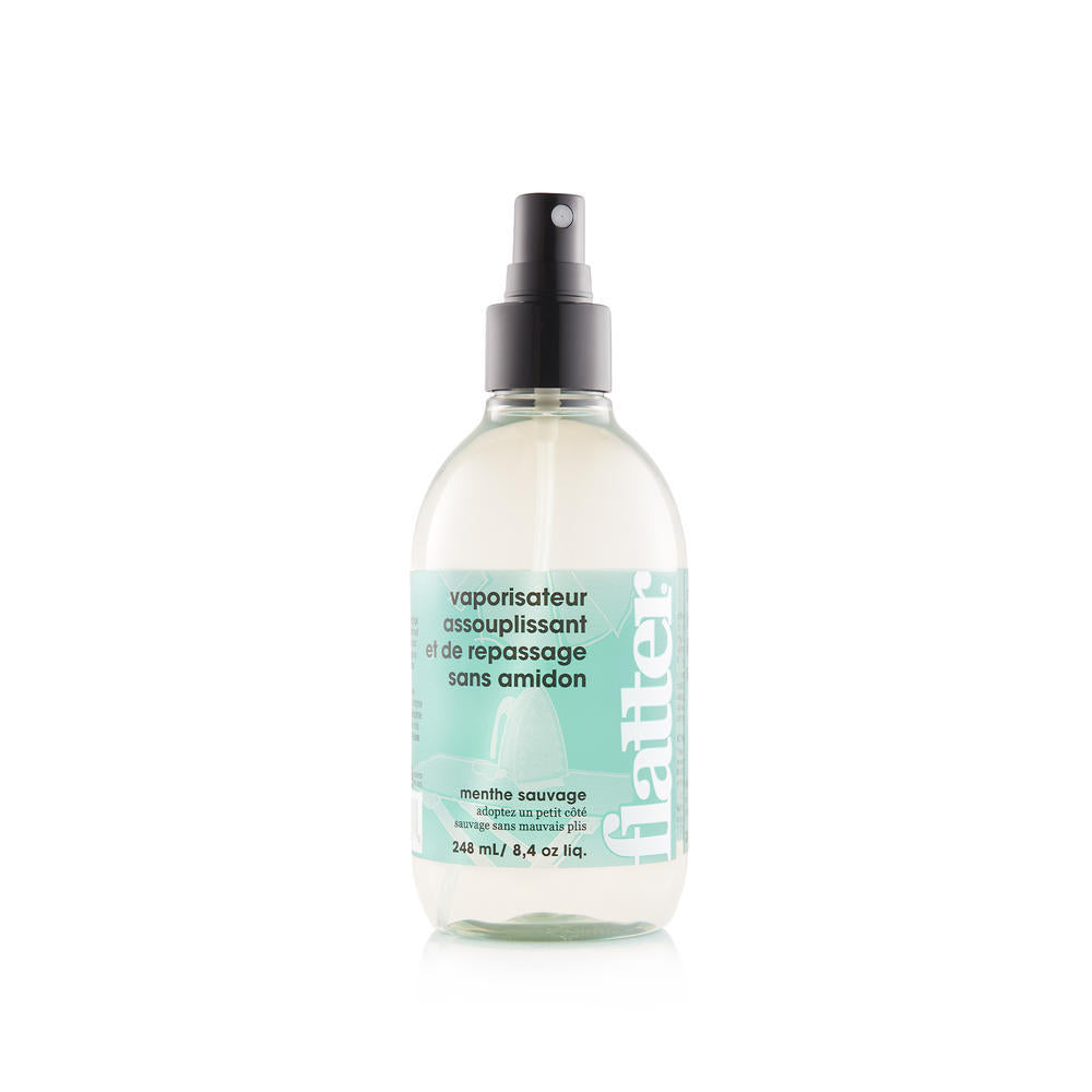 SOAK Flatter Ironing & Smoothing Spray Starch-Free 248 mL Wild Mint Bottle