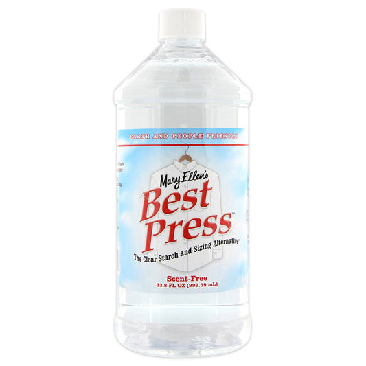 BEST PRESS Starch Alternative Pressing Aid 1,000 mL (33.8 oz) Scent Free