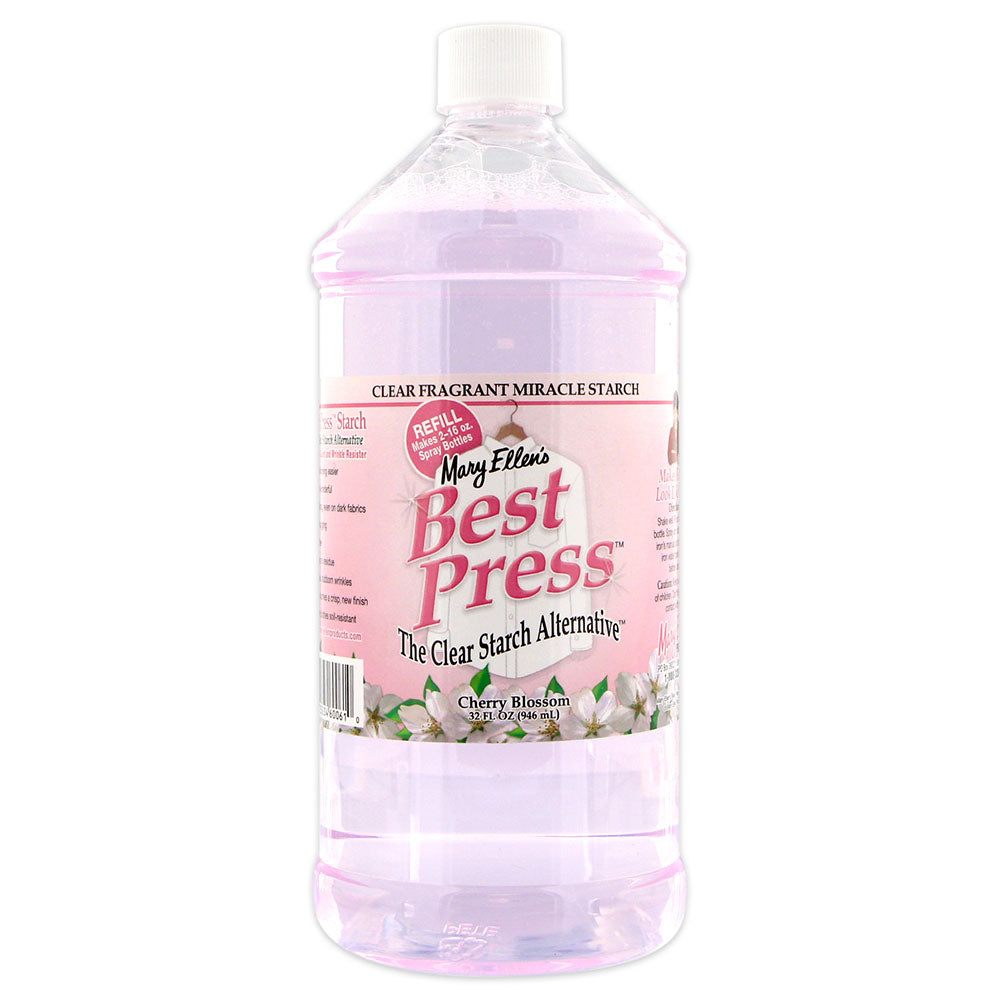 BEST PRESS Starch Alternative Refill – Cherry Blossom, 1.0 L (33.8 oz)