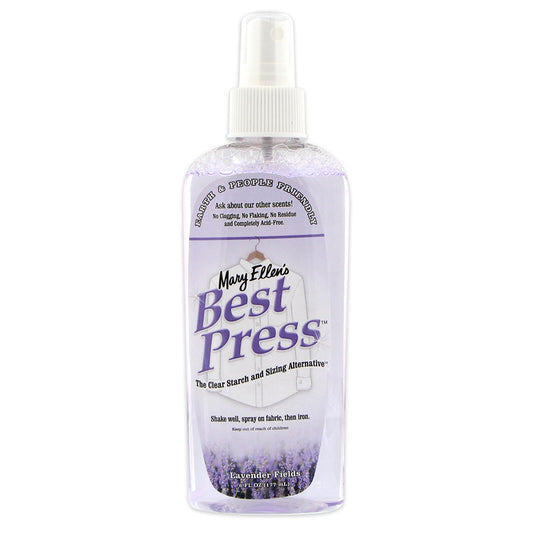 BEST PRESS Starch Alternative Spray – Lavender Fields, 177 mL (6 oz)