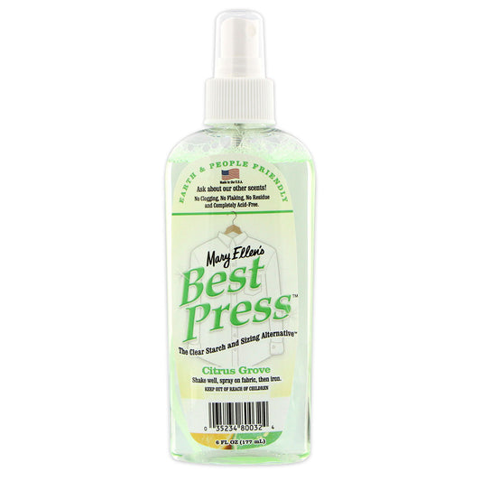 BEST PRESS Starch Alternative Spray – Citrus Grove, 177 mL (6 oz)