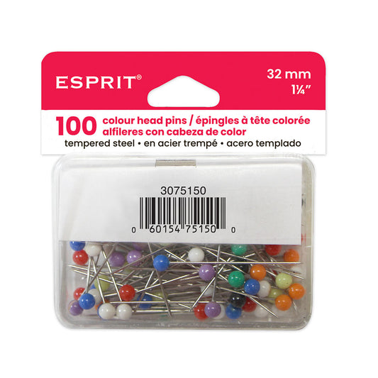ESPRIT Color Head Pins — 100 Pack