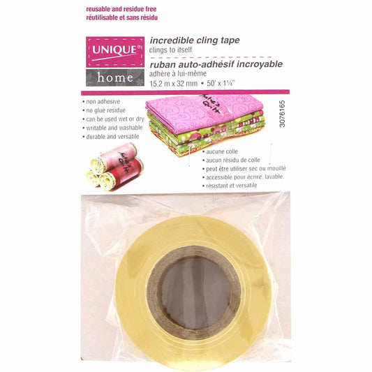 Unique Home Incredible Cling Tape – 32 mm × 15.2 m (1¼" × 50')