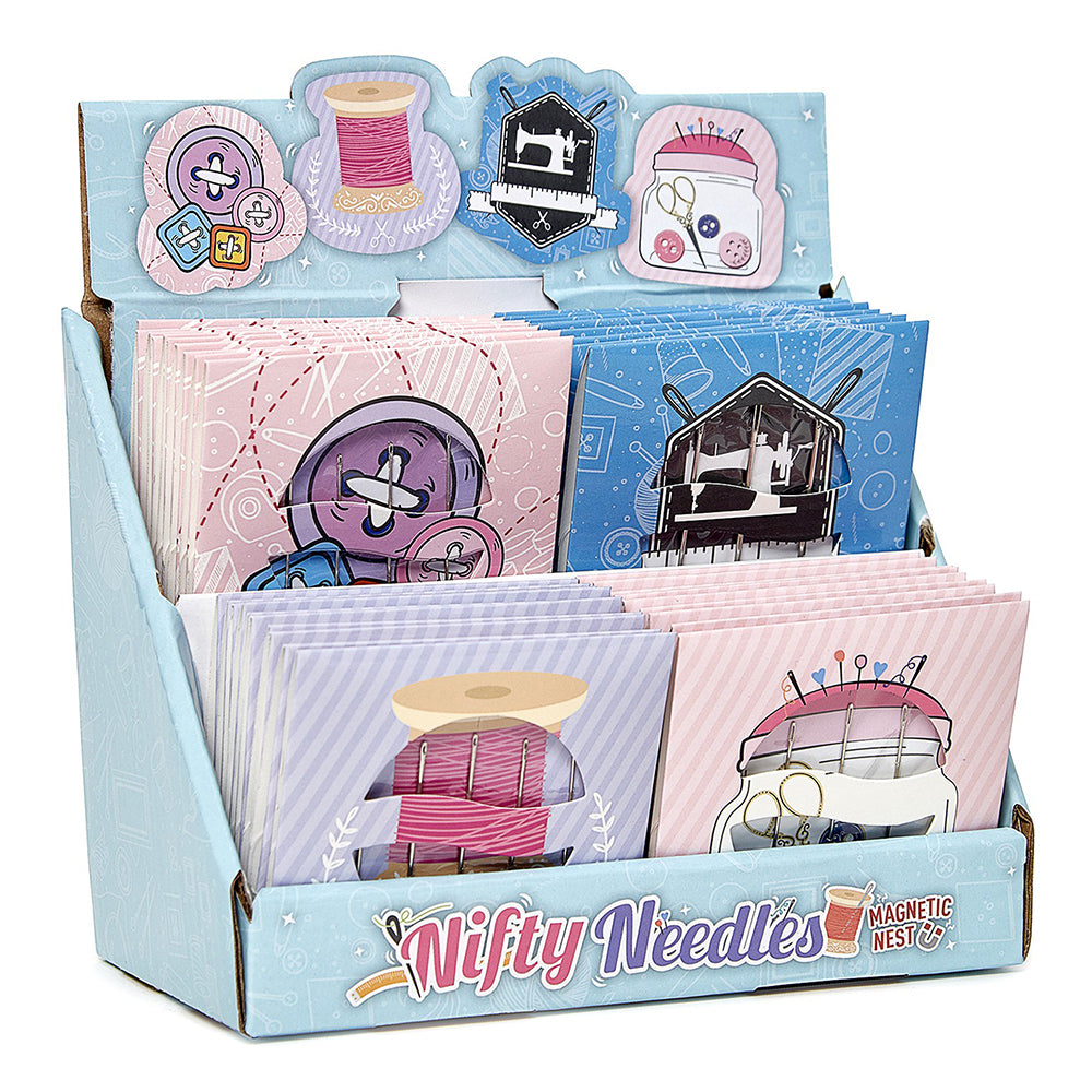 SEW TASTY Nifty Needles Magnetic Nest Display – 40 Pcs