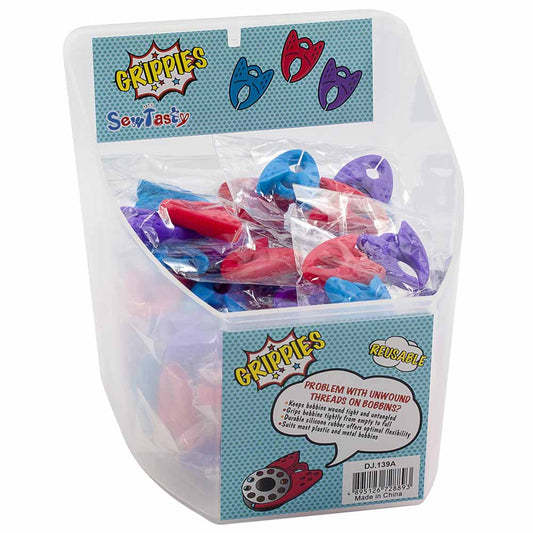 SEW TASTY Bobbin Grippies Display – 28 Sets of 3