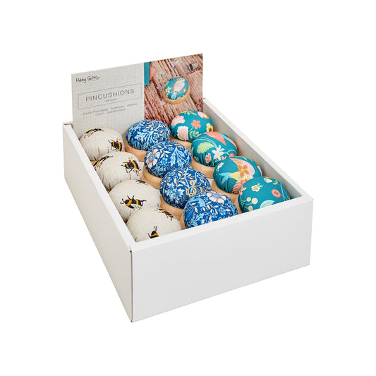 SEWTASTY Wooden Base Pincushion – 24 Pcs