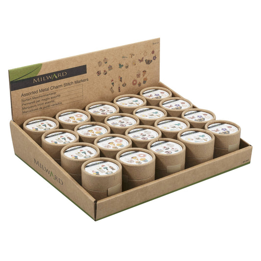 MILWARD Stitch Marker Metal – 20 Pcs Display
