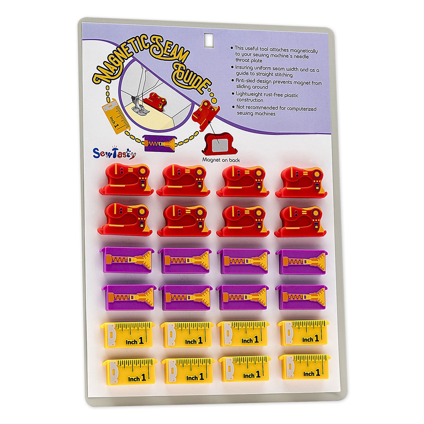 SEW TASTY Magnet Seam Guide Display – 24 Pcs
