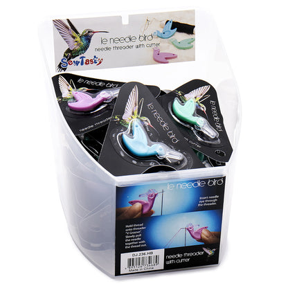 SEW TASTY Hummingbird Needle Threader With Cover 36-Pc Display