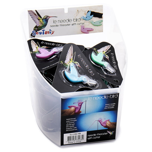 SEW TASTY Hummingbird Needle Threader With Cover 36-Pc Display